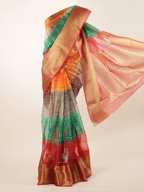 Pothys Multicoloured Woven Design Saree, Multi
