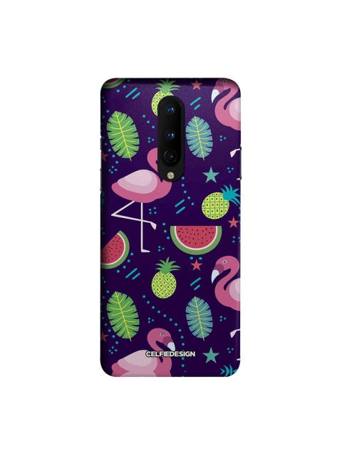 CelfieDesign Blue Flamingo Printed OnePlus 8 Back Cover