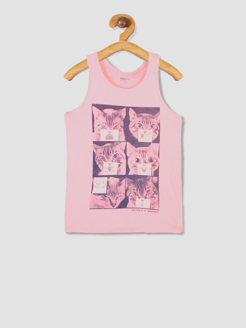 GAP Girls Pink Graphic Tank