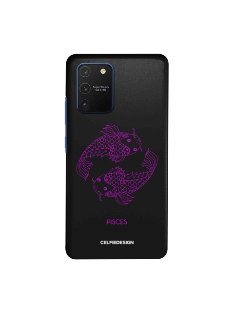 Pisces Samsung Galaxy S10 Lite Back Cover Zodiac, Black