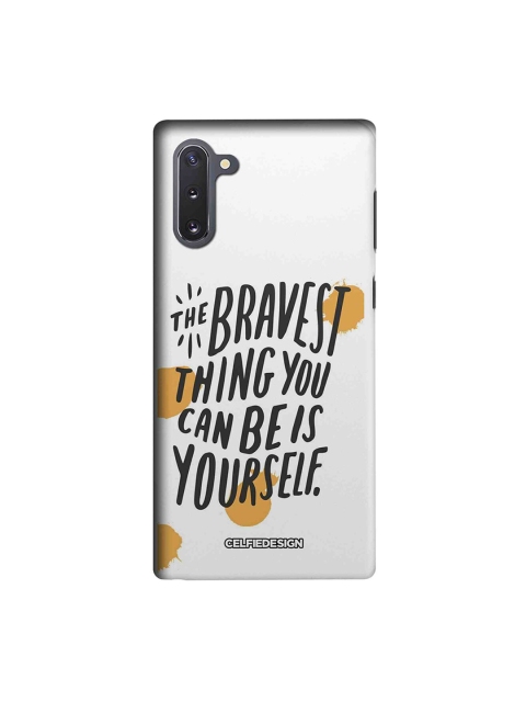CelfieDesign White & Black Being Yourself Samsung Galaxy Note10 Back Cover