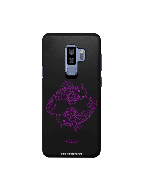 CelfieDesign Black Pisces Samsung Galaxy S9 Plus Back Cover Zodiac