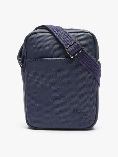 Lacoste Men Navy Blue Solid Messenger Bag
