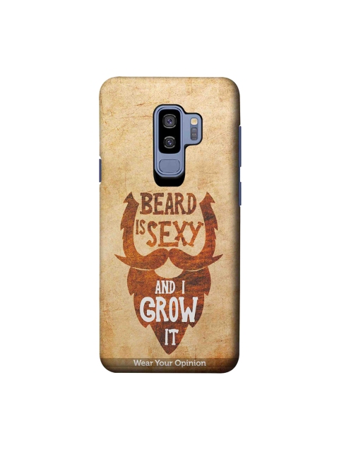 CelfieDesign Beard Is sexy Samsung Galaxy S9 Plus Back Cover, Beige