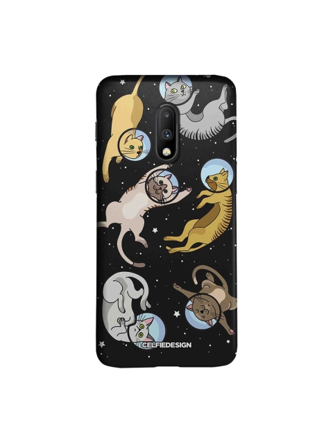 CelfieDesign Black Cat in Space OnePlus 7 Back Cover