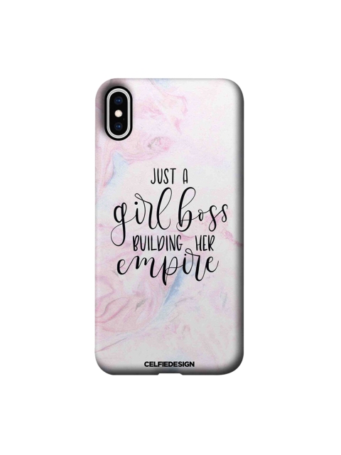 CelfieDesign Pink & Black Boss Lady Apple iPhone XS Max Back Cover