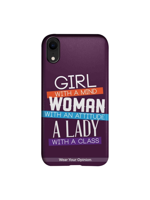 CelfieDesign Purple & White Girl Woman Lady Wear Your Opinion Quirky Sustainable Apple iPhone XR Back Cover
CelfieDesign Purple & White Girl Woman Lady Wear Your Opinion Quirky Sustainable Apple iPhone XR Back Cover