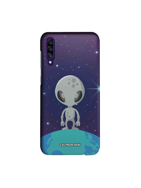 CelfieDesign Unisex Purple & Blue Signature Alien Samsung Galaxy A30s Back Cover