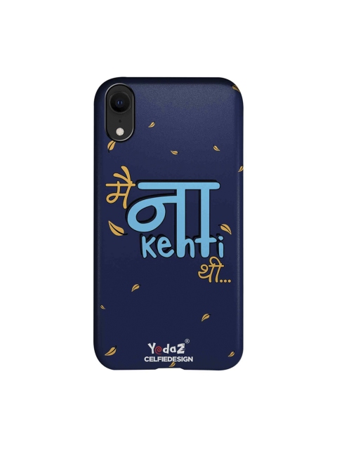 CelfieDesign Navy Blue Orange Main Kehti Thi Yedaz Apple iPhone XR Back Cover