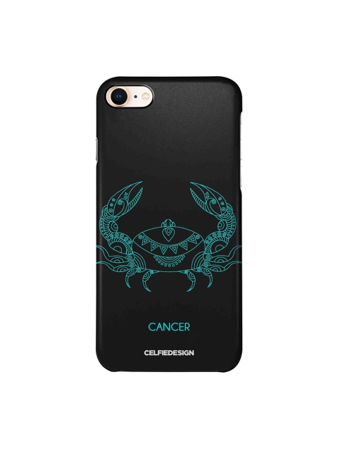 CelfieDesign Cancer Apple iPhone 8 Back Cover Zodiac, Black