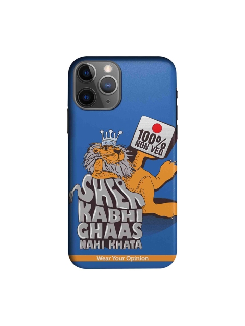 CelfieDesign Blue & Grey Sher Kabhi Chaas Nahi Khata Printed Sustainable iPhone 11 Pro Max Back Case
CelfieDesign Blue & Grey Sher Kabhi Chaas Nahi Khata Printed Sustainable iPhone 11 Pro Max Back Case