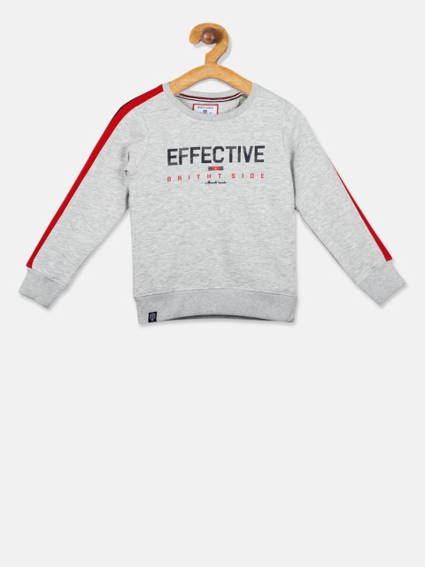 Monte Carlo Boys Grey Printed Sweatshirt