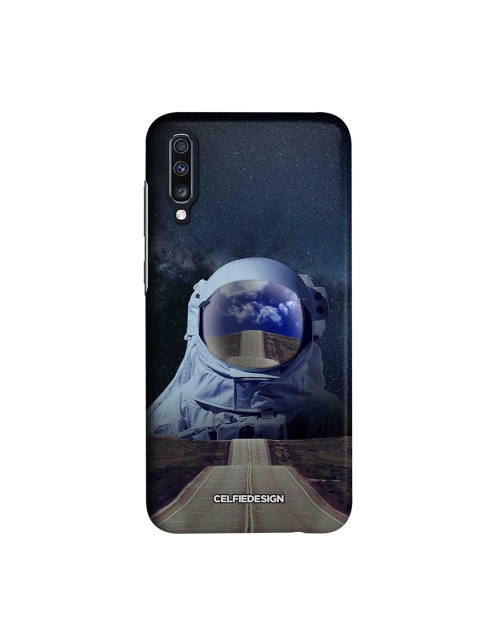 CelfieDesign Navy Blue & Grey Space Samsung Galaxy A70 Back Case