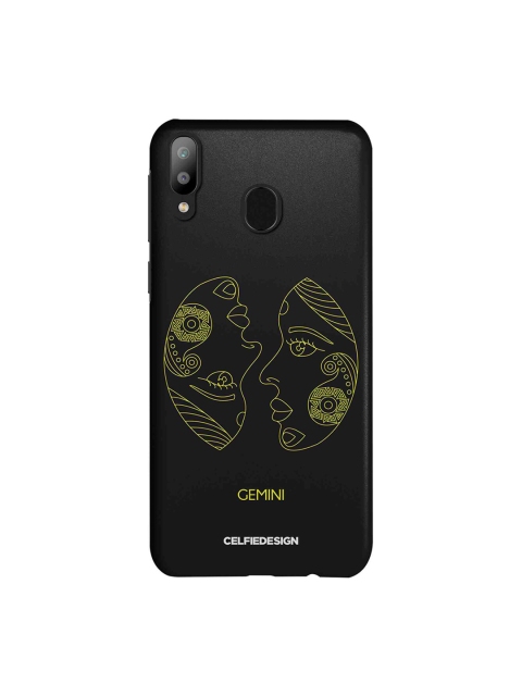 CelfieDesign Black & Yellow Gemini Zodiac Quirky Sustainable Samsung Galaxy M20 Mobile Back Cover