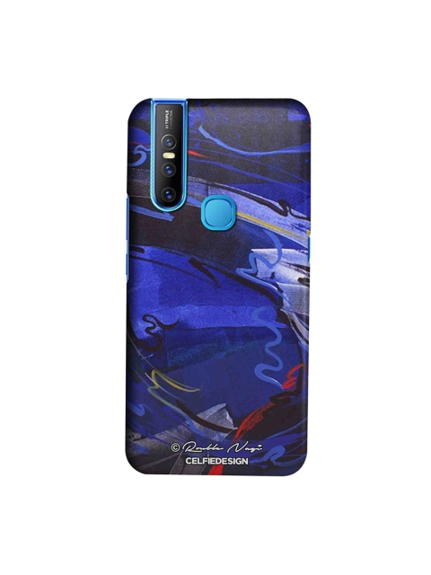 CelfieDesign Blue Printed Vivo V15 Phone Back Case