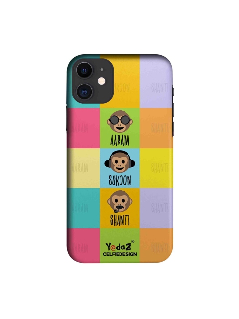 CelfieDesign Multicoloured Aaram Sukoon Shanti Yedaz Quirky Sustainable Apple iPhone 11 Mobile Back Cover, Multi
CelfieDesign Multicoloured Aaram Sukoon Shanti Yedaz Quirky Sustainable Apple iPhone 11 Mobile Back Cover, Multi