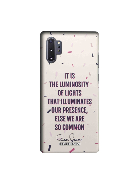 CelfieDesign Pink & Purple Presence AB Quotes Samsung Galaxy Note10 Plus Back Cover