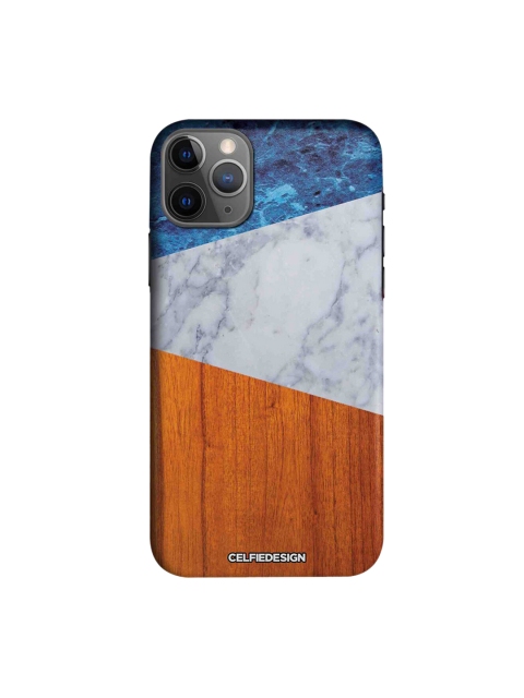 CelfieDesign Blue & White Marble Wood Colourblocked iPhone 11 Pro Sustainable Back Cover
CelfieDesign Blue & White Marble Wood Colourblocked iPhone 11 Pro Sustainable Back Cover