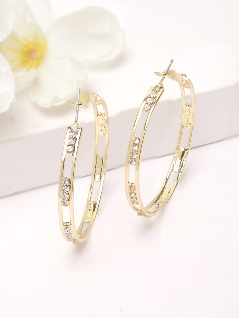 AVANT-GARDE PARIS Gold-Plated Circular Hoop Earrings