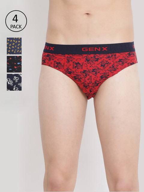 Genx Men Pack of 4 Assorted Briefs GENX_JAZ_BRF_OE_4PC 
Genx Men Pack of 4 Assorted Briefs GENX_JAZ_BRF_OE_4PC