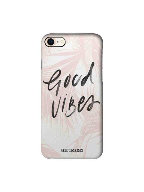 CelfieDesign White & Pink Good Vibes Quirky Sustainable Apple iPhone 8 Mobile Back Cover
CelfieDesign White & Pink Good Vibes Quirky Sustainable Apple iPhone 8 Mobile Back Cover