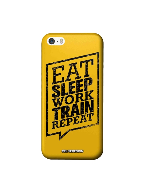 CelfieDesign Mustard Yellow & Black Eat Sleep Work Train Repeat Sustainable iPhone SE Back Case
CelfieDesign Mustard Yellow & Black Eat Sleep Work Train Repeat Sustainable iPhone SE Back Case
