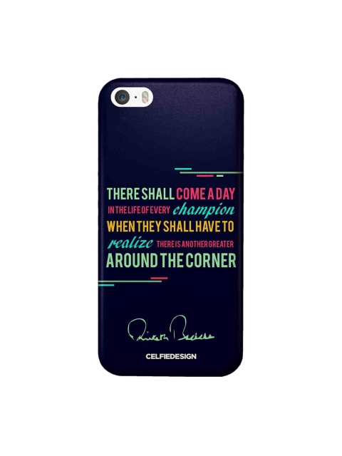 CelfieDesign Blue & Green Champion AB Quotes iPhone SE Sustainable Case