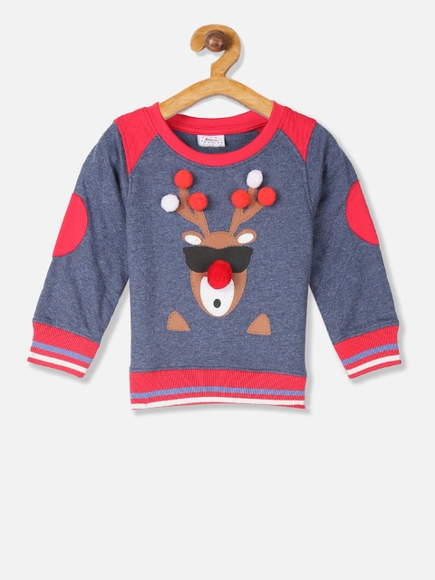 Donuts Boys Blue Printed Sweatshirt