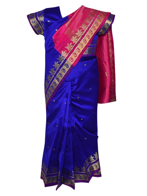 Wish Karo Girls Navy Blue & Pink Art Silk Woven Design Ready To Wear Kanjeevaram Saree
Wish Karo Girls Navy Blue & Pink Art Silk Woven Design Ready To Wear Kanjeevaram Saree