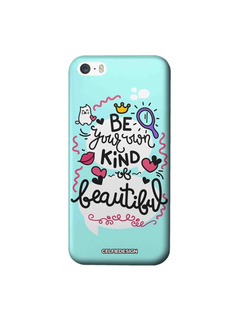 CelfieDesign Turquoise Blue & Black Be Your Own Kind Of Beautiful Printed Sustainable iPhone SE Back Case
CelfieDesign Turquoise Blue & Black Be Your Own Kind Of Beautiful Printed Sustainable iPhone SE Back Case