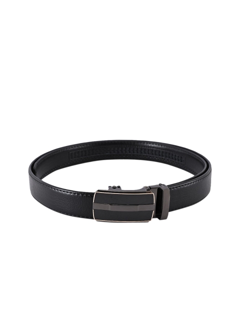 BuckleUp Men Black Solid Belt