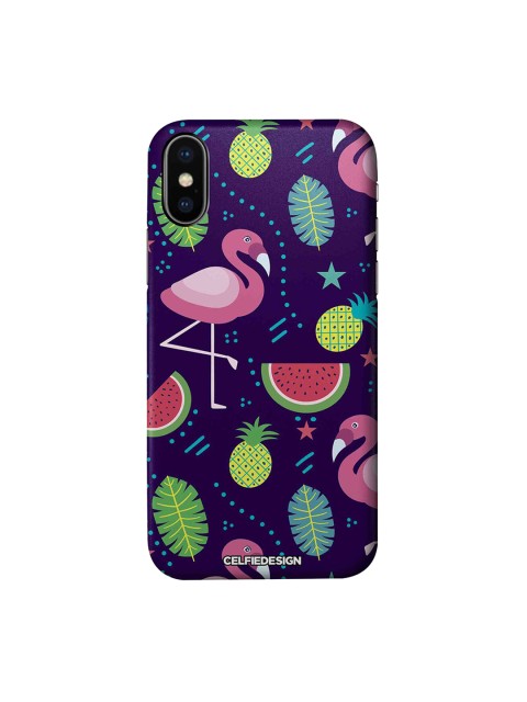 CelfieDesign Purple & Pink Flamingo & Fruits Quirky Sustainable Apple iPhone X Mobile Back Cover
CelfieDesign Purple & Pink Flamingo & Fruits Quirky Sustainable Apple iPhone X Mobile Back Cover