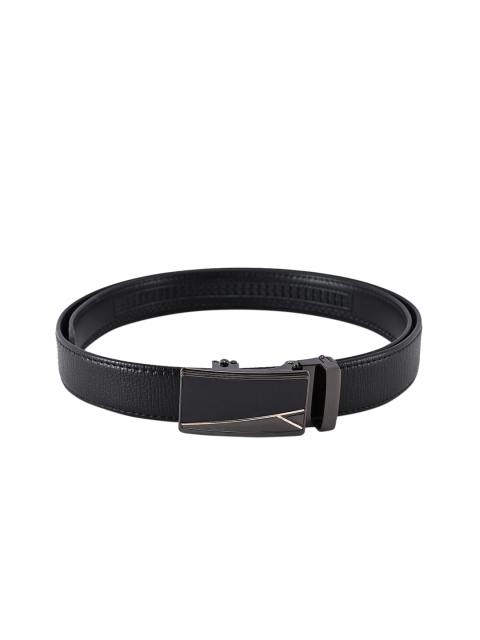 BuckleUp Men Black Solid Belt