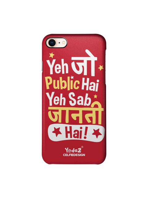 CelfieDesign Red & White Yeh Jo Public Hai iPhone 8 Sustainable Case