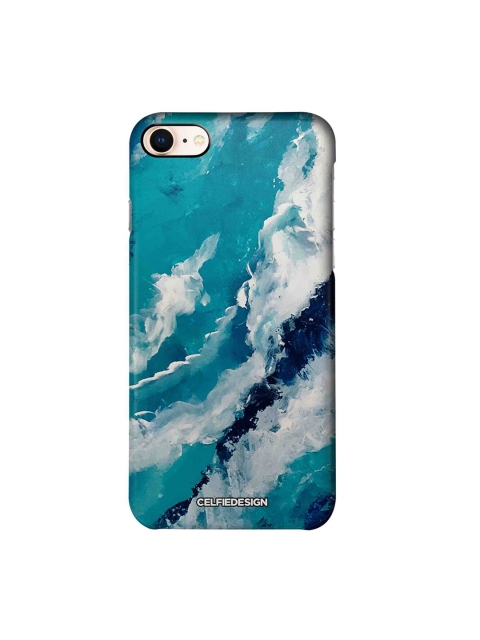 CelfieDesign Blue & White Frothy Waves iPhone 8 Sustainable Case