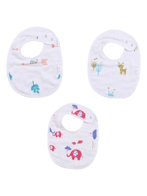 Polka Tots Unisex Kids Pack of 3 White & Magenta Printed 100% Organic Muslin Cotton Bibs with three Layers
Polka Tots Unisex Kids Pack of 3 White & Magenta Printed 100% Organic Muslin Cotton Bibs with three Layers