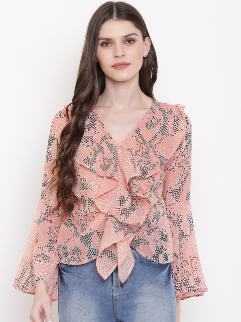 Mayra Women Pink Printed Top