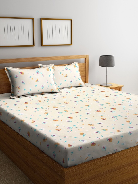 BOMBAY DYEING Orange & Off-White Floral Printed 160 TC Cotton Double Queen Bedsheet With 2 Pillow Covers
BOMBAY DYEING Orange & Off-White Floral Printed 160 TC Cotton Double Queen Bedsheet With 2 Pillow Covers