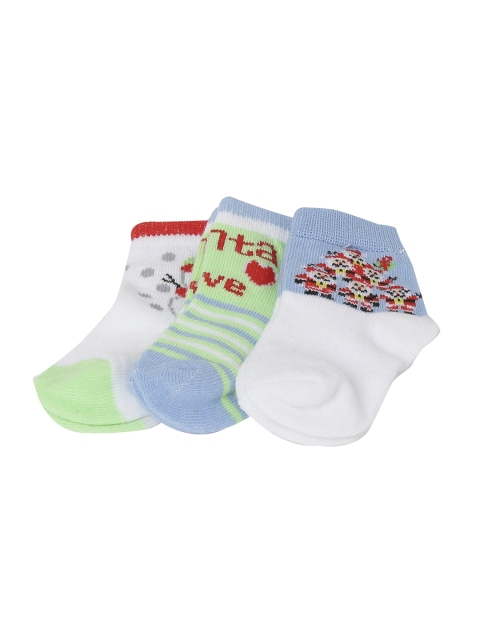 max Boys Pack Of 3 Assorted Ankle-Length Socks