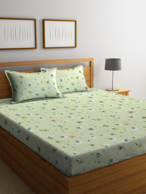 BOMBAY DYEING Green & Pink Floral 160 TC 1 Double King Bedsheet With 2 Pillow Covers
BOMBAY DYEING Green & Pink Floral 160 TC 1 Double King Bedsheet With 2 Pillow Covers
