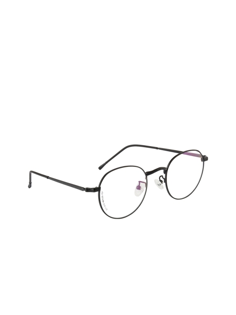 Clark N Palmer Unisex Black Solid Full-Rim Oval Frames CNP-G10014-C7