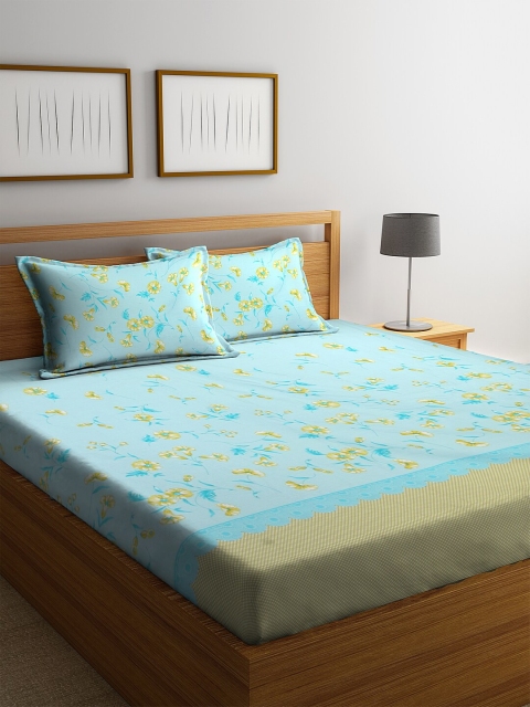 BOMBAY DYEING Blue & Green Floral 160 TC Cotton 1 Queen Bedsheet with 2 Pillow Covers
BOMBAY DYEING Blue & Green Floral 160 TC Cotton 1 Queen Bedsheet with 2 Pillow Covers