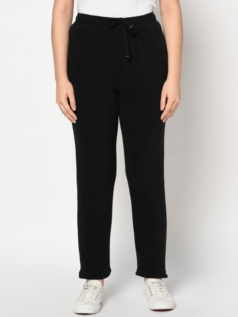METTLE Men Black Solid Track Pant