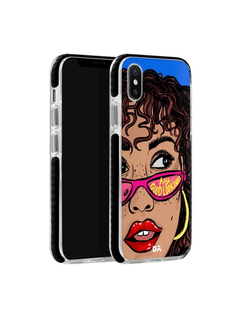 DailyObjects Beige & Blue Hey Good Looking iPhone XS Stride Case