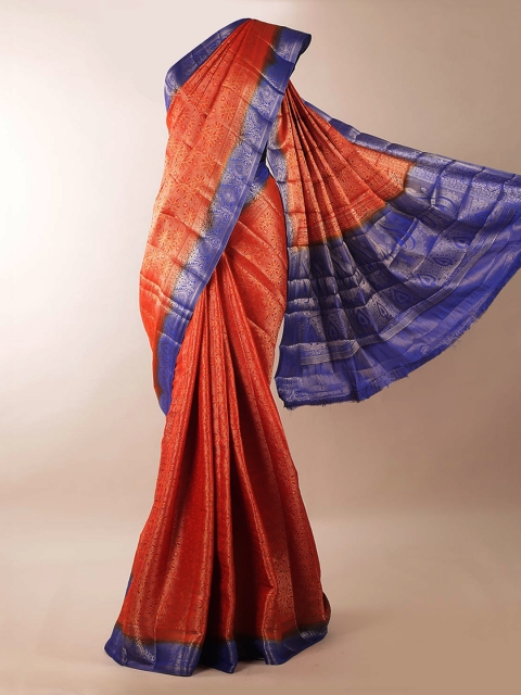 Pothys Orange Woven Design Saree