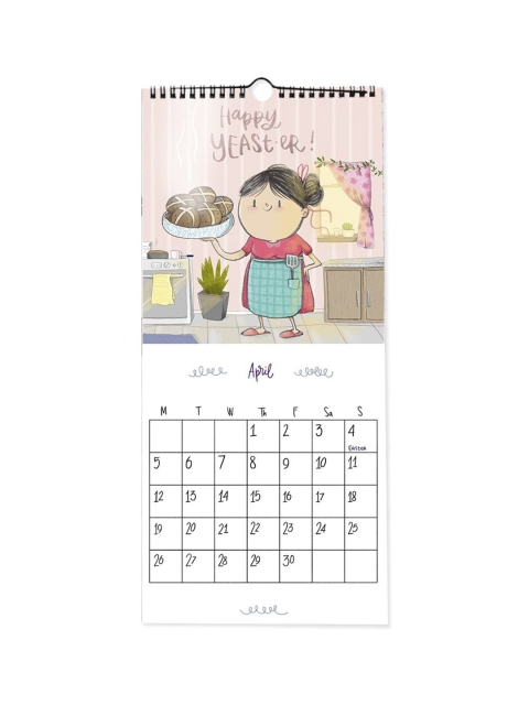 Alicia Souza Unisex White 2021 Celebrations Wall Calendar