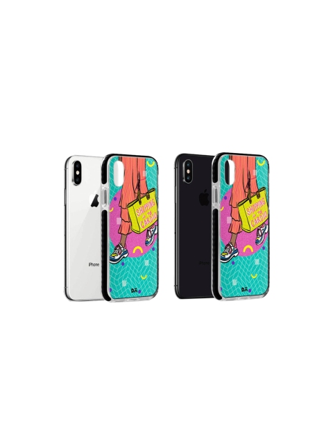 DailyObjects Sea Green & Orange Shopping Cardio iPhone XS Stride Case
