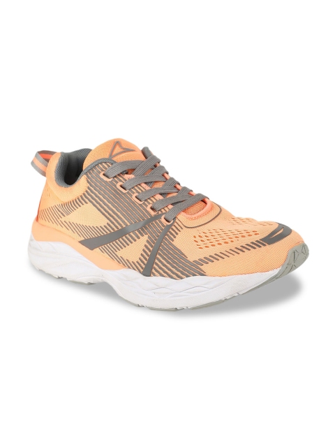 Power Women Grey & Orange Running Shoes
