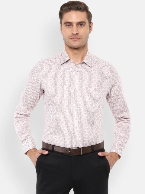 Louis Philippe Men Cream-Coloured & Grey Slim Fit Printed Pure Cotton Formal Shirt
Louis Philippe Men Cream-Coloured & Grey Slim Fit Printed Pure Cotton Formal Shirt