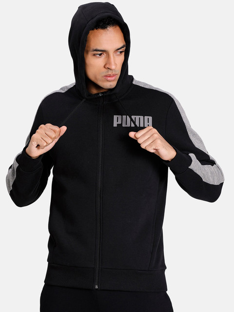 Puma Men Black Solid Hooded Sweatshirt 
Puma Men Black Solid Hooded Sweatshirt
